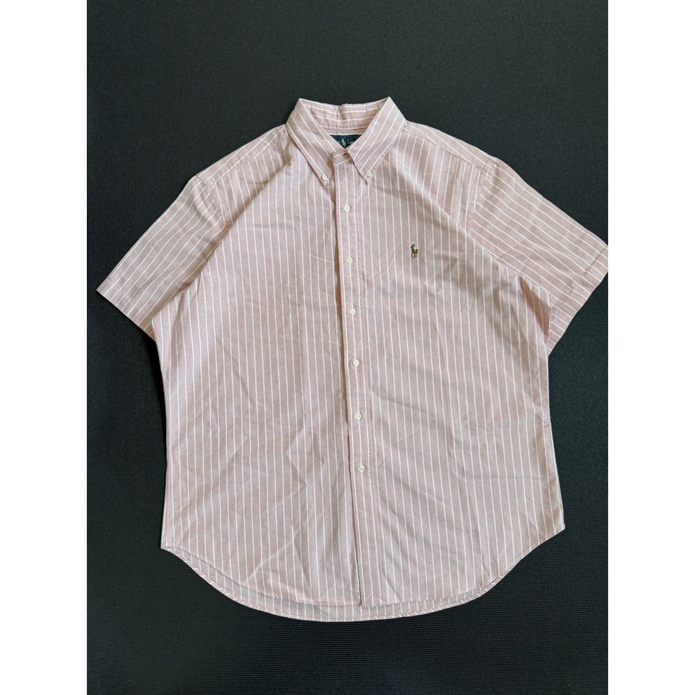Vintage Polo Ralph Lauren Button Up Shirt Men's Short Sleeve XL